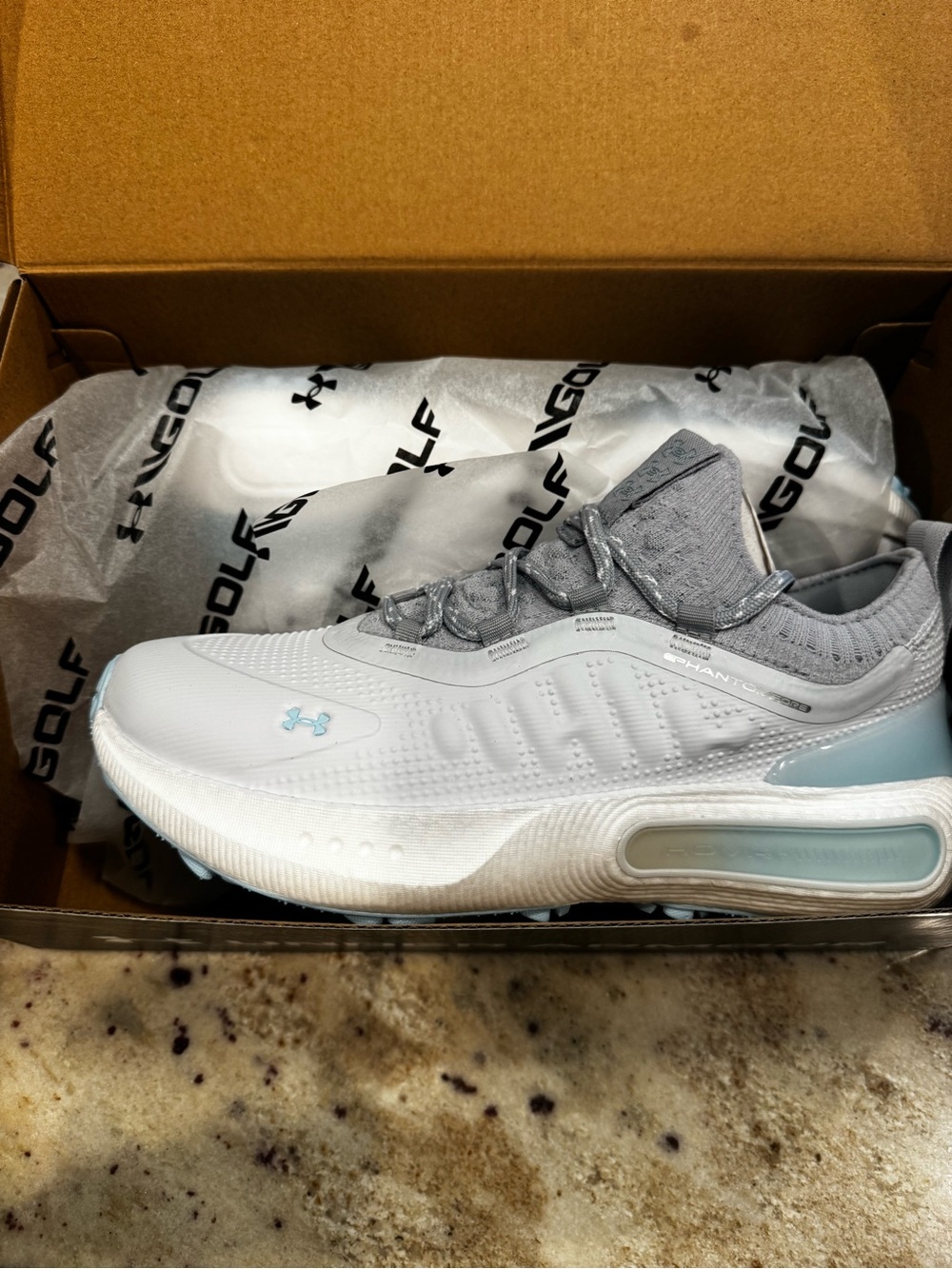 Under Armour Gray & Light Blue Phantom Fore Women's Sneaker